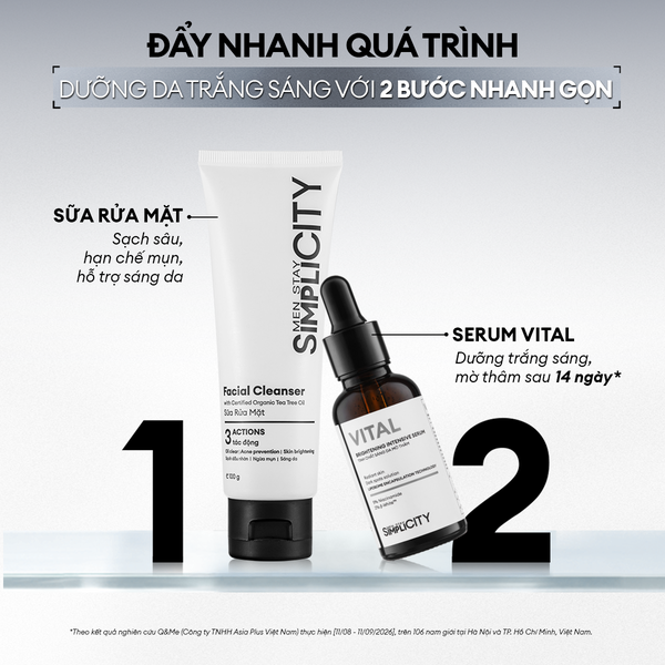 [NEW] Serum Vital Pro dưỡng trắng mờ thâm mụn 30ml