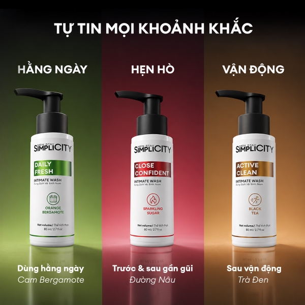Dung dịch vệ sinh nam Intimate wash giúp làm sạch, khử mùi 80ml