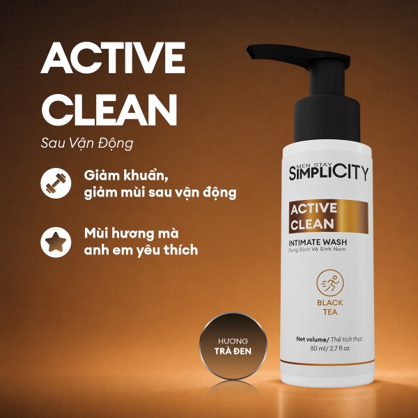 Dung dịch vệ sinh nam Intimate wash giúp làm sạch, khử mùi 80ml