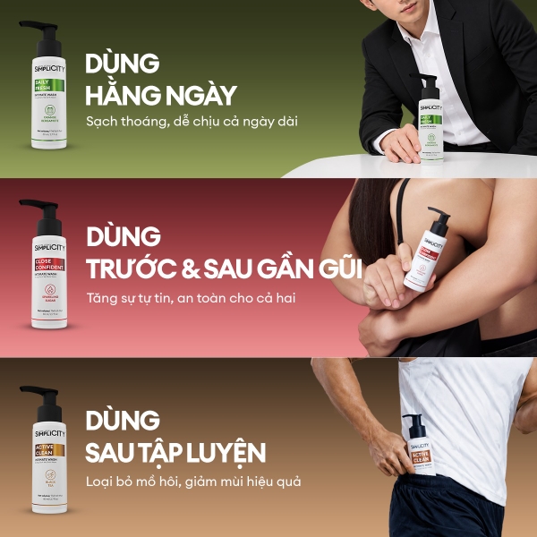 Dung dịch vệ sinh nam Intimate wash giúp làm sạch, khử mùi 80ml