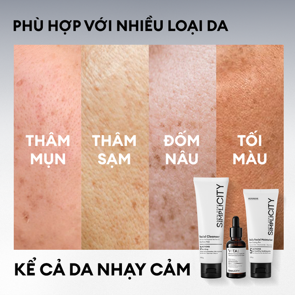 Combo 3 bước mờ thâm sáng da toàn diện Brightening Trio Pro