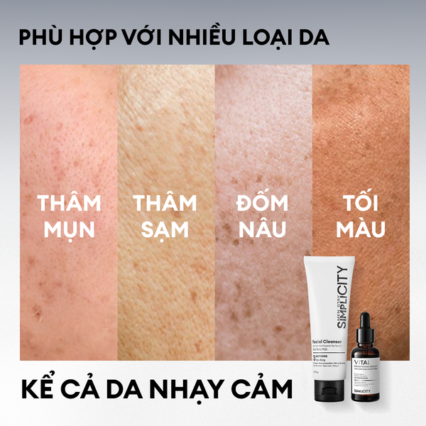 Combo 2 bước dưỡng trắng mờ thâm mụn Brightening Duo Pro
