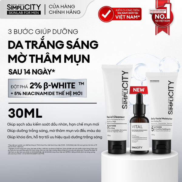 Combo 3 bước mờ thâm sáng da toàn diện Brightening Trio Pro