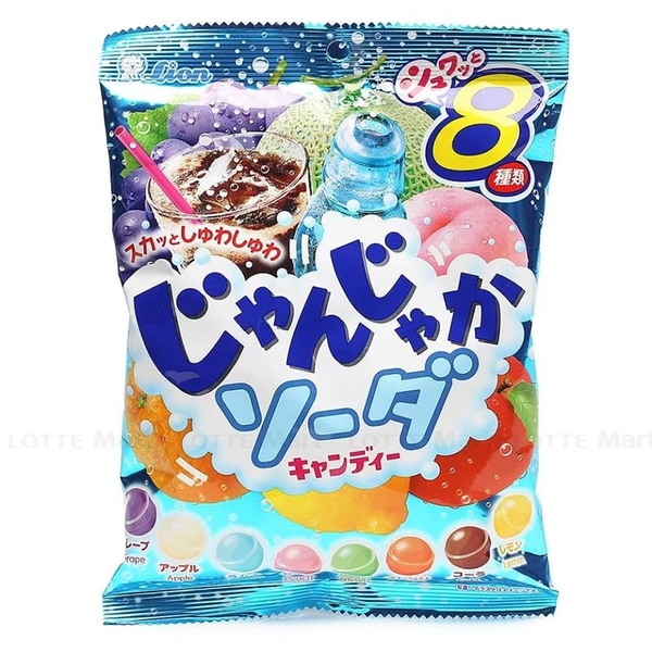 Kẹo Lion Junka Soda Vị Trái Cây Tổng Hợp 114g