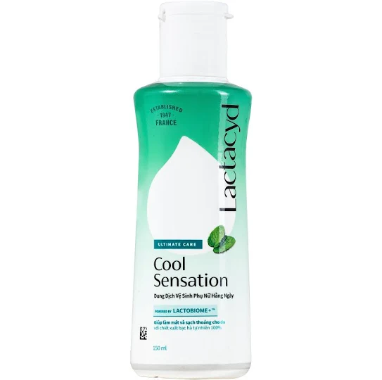 Dung Dịch Vệ Sinh Phụ Nữ Lactacyd Cool Sensation Bạc Hà 150ml