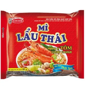 Mì Lẩu Thái Hương Vị Tôm (81G*30 Gói)