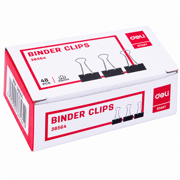 38564_Kẹp Bướm 25mm Màu Đen (48 cái * 72 hộp)