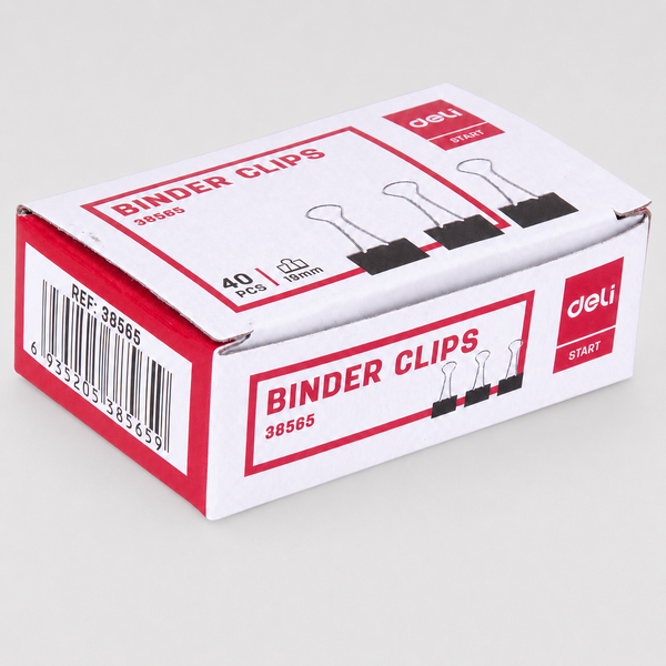 38565_Kẹp Bướm 19mm Màu Đen (40 cái * 120 hộp)