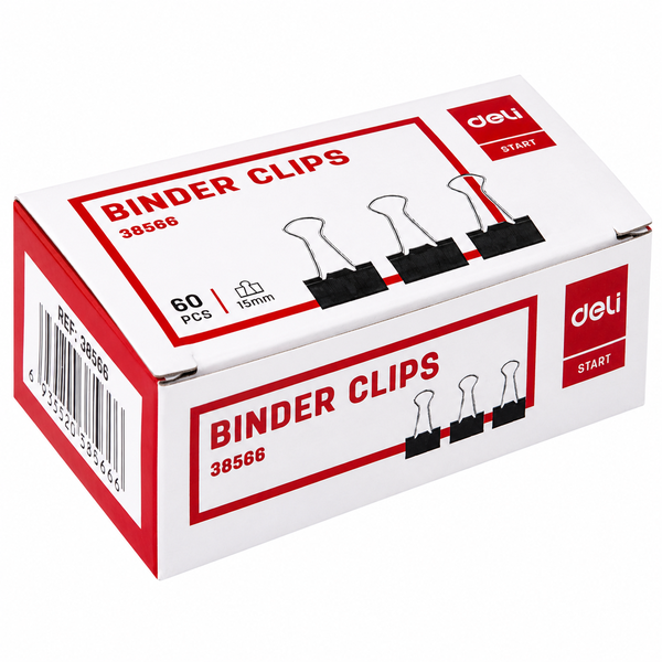 38566_Kẹp Bướm 15mm Màu Đen (60 cái * 120 hộp)