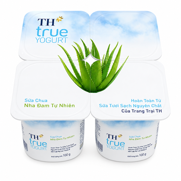 Sữa Chua Ăn Nha Đam TH TRUE YOGURT (100G*48 Hũ)
