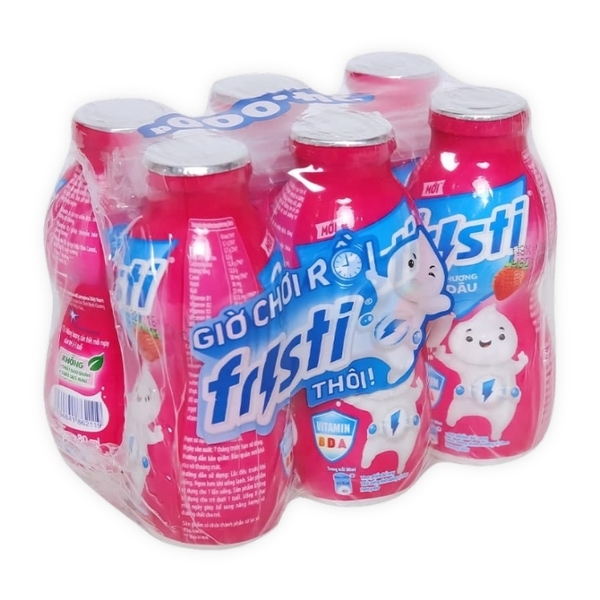 Sữa Chua Uống Tiệt Trùng Fristi Hương Dâu (80Ml*48 Chai)
