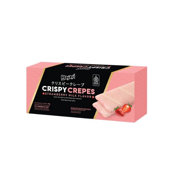 Bánh Crepe Mayasi Crispy Crepes Vị Dâu 85g