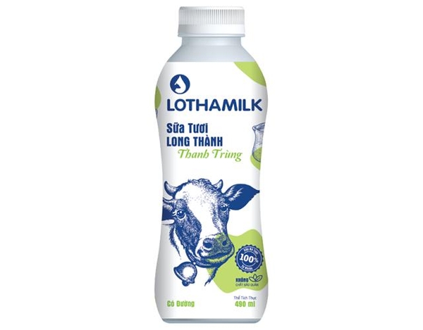 Sữa Tươi Lothamilk Có Đường Thanh Trùng (473ML * 48 Chai)