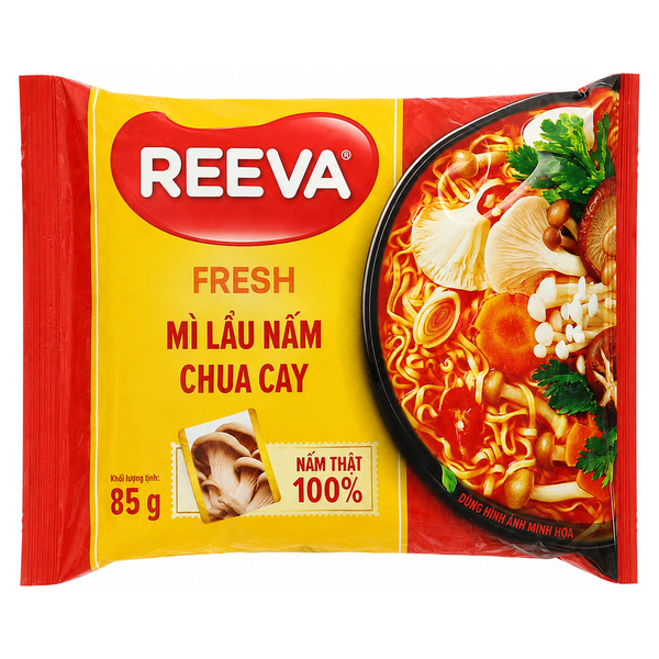 Reeva Lẩu Nấm Chua Cay (85G*30 Gói)