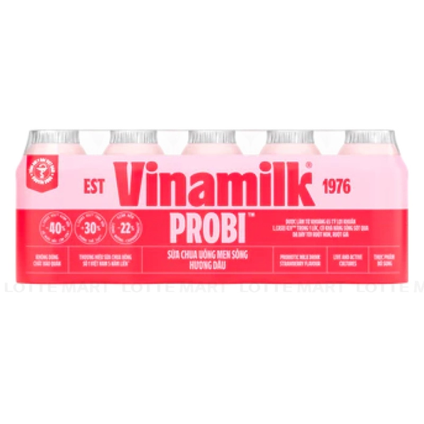 Sữa Chua Uống Vinamilk Probi Hương Dâu (65ML*48 Chai)