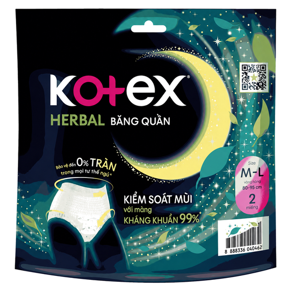 Băng Quần Kotex Soft Cỡ M/L (2 Quần * 16 Gói)