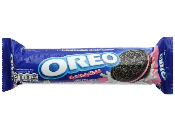 Bánh Quy Oreo Vị Kem Dâu (Strawberry Cream) (105G*24 Gói )