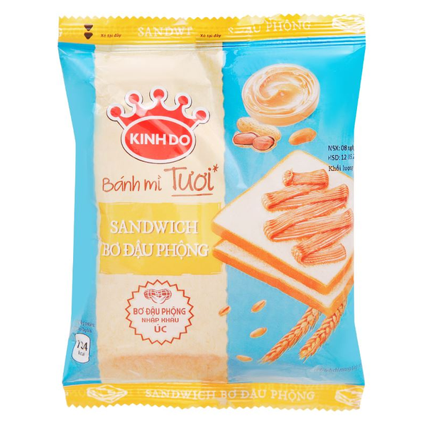 Bánh Sandwich Bơ Đậu Phộng (48G * 80 Gói)