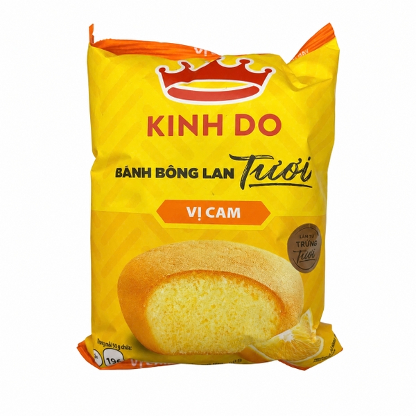 Bánh Tươi Bông Lan Vị Cam (50G * 80 Gói)