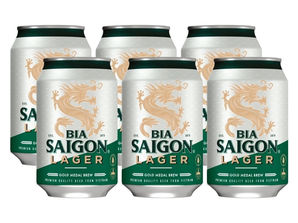 Bia Lon Sài Gòn Lager (330Ml*24 lon)
