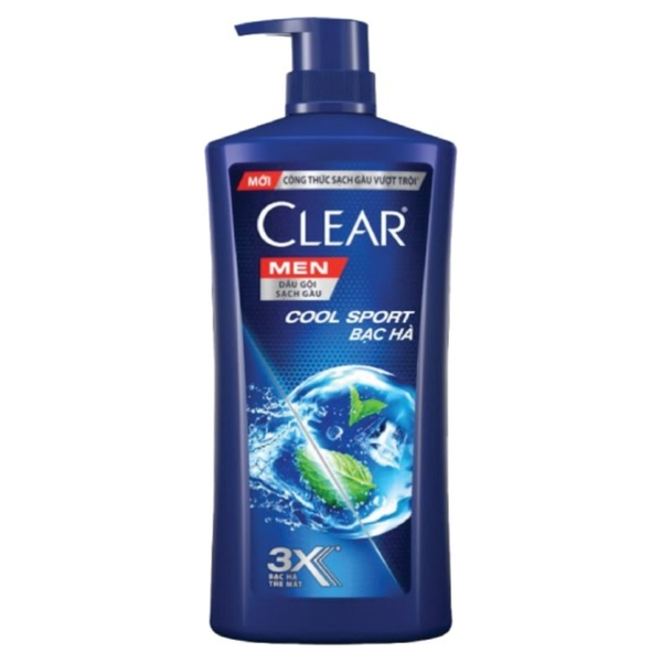 Clear Men Dầu Gội Mát Lạnh Bạc Hà (630G * 8 Chai)