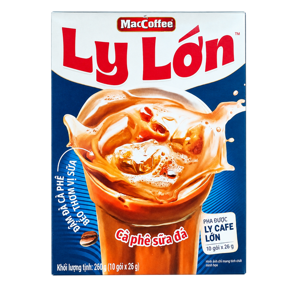 Combo Cà Phê Sữa Đá Maccoffee Ly Lớn (2*26 G* 30 gói )