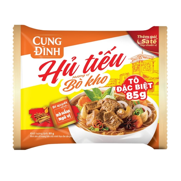 Cung Đình Hủ Tiếu Bò Kho (85G*30 Gói)