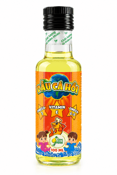 Dầu Ăn Cá Hồi Super Green Ăn Dặm Cho Bé 100ml