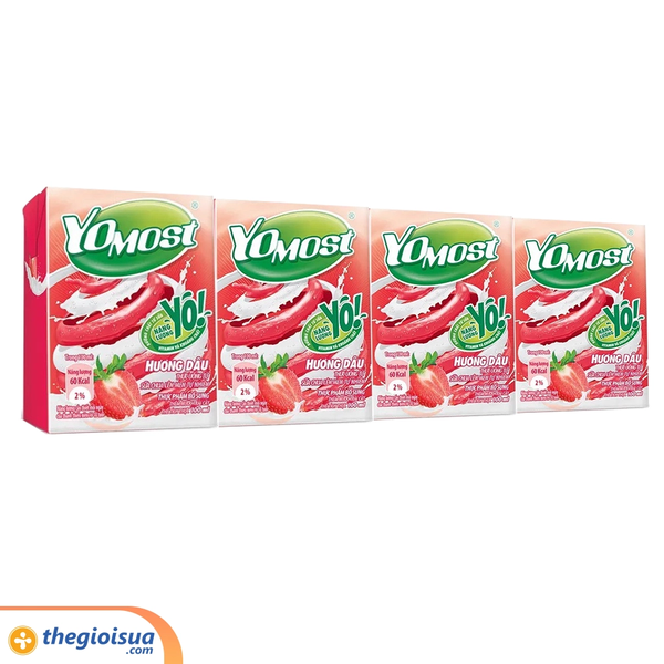 Sữa Chua Lên Men Yomost Dâu (100Ml*48 Hộp)