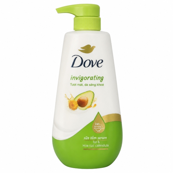 Dove Sữa Tắm Serum Đào, Bơ & Calendula (500G * 12 Chai)