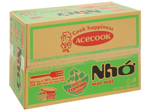 Miến Nhớ Mãi Mãi Hương Vị Sườn Heo dạng Tô (64G*12 Tô)