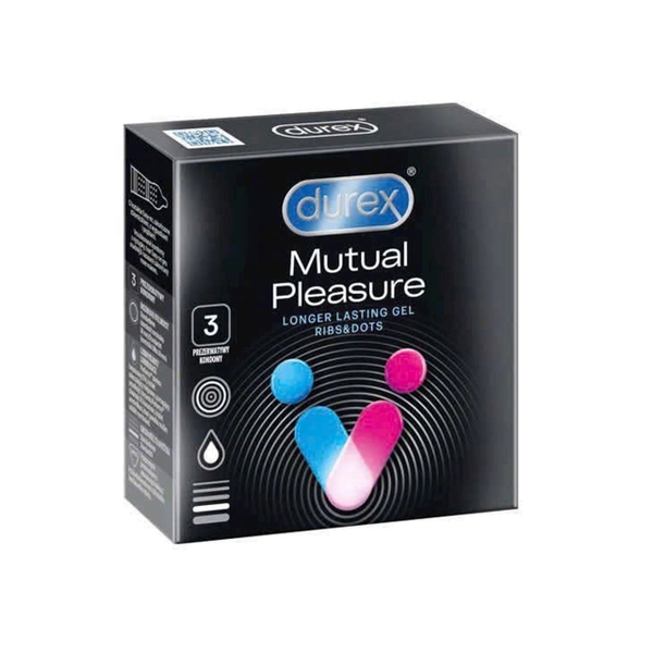 Durex Bao Cao Su Mutual Climax (3 cái * 1 hộp)