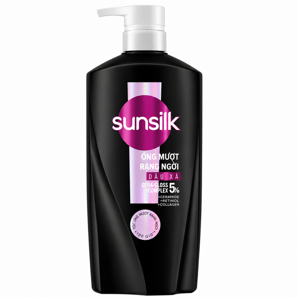 SUNSILK Dầu Xả Óng Mượt Rạng Ngời (600G * 8 Chai)