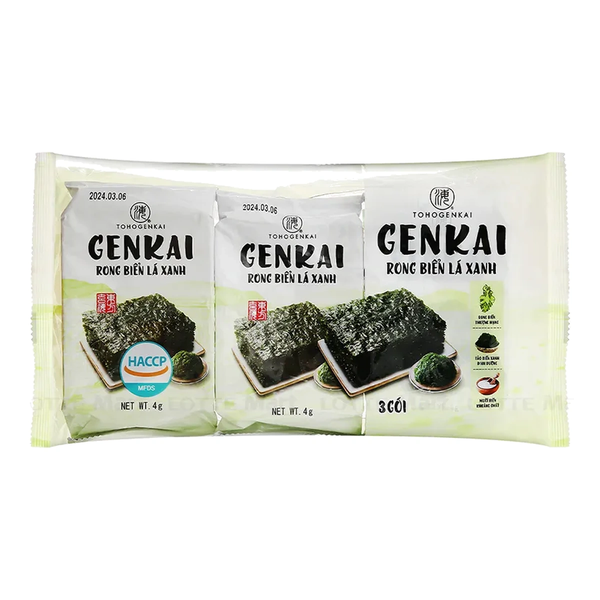GENKAI Rong Biển Ăn Liền Truyền Thống 9g (9G * 24 Gói)
