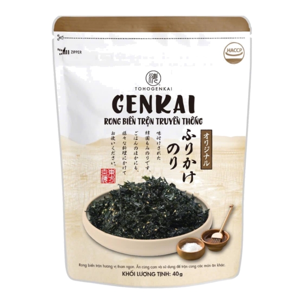 GENKAI Rong Biển Trộn Cơm Truyền Thống 40G (40G * 24 Gói)