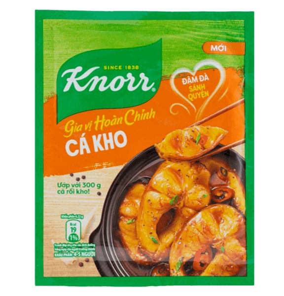 KNORR Gia Vị Hoàn Chỉnh Cá Kho (28G*60 GÓI)
