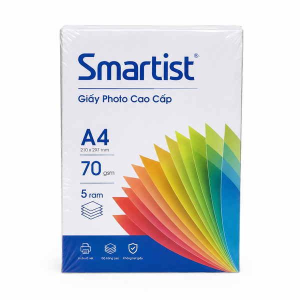 Giấy Photo Smartist 70 A4 (70gsm * 5 ram)