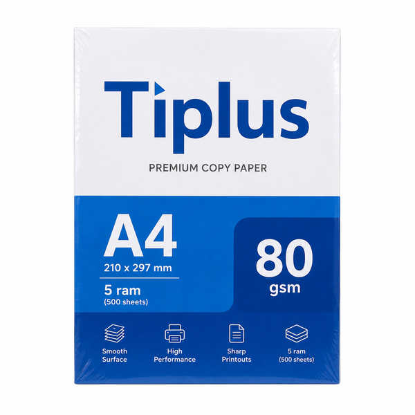 Giấy Tiplus A4-80 (80gsm * 5 ram)