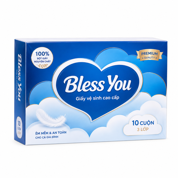 Giấy Vệ Sinh Bless You (Hộp)