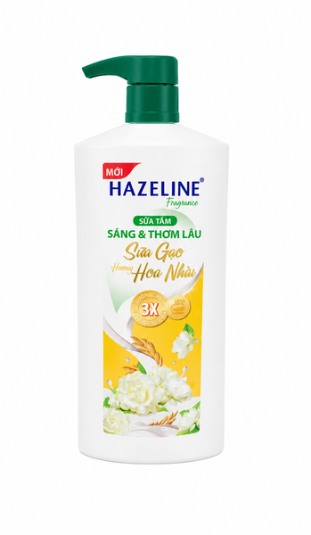 Hazeline Sữa Tắm Sữa Gạo Hoa Lài (800G*12 Chai)