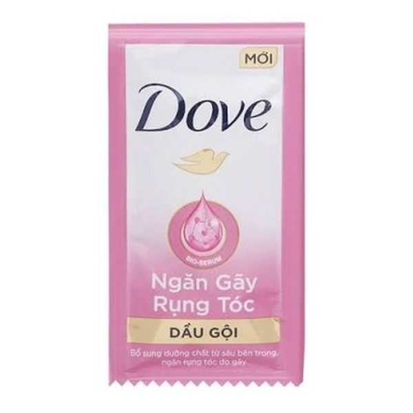 Dầu Gội Dove Biotin Ngăn Gãy Rụng Tóc 6g (Dây 10+2 Gói)