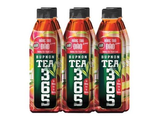 Hồng Trà Tea365 Hương Đào (500Ml*24Chai)