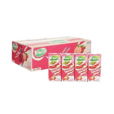 Sữa Chua Lên Men Thanh Trùng Yomost Dâu (170ML * 48 hộp)
