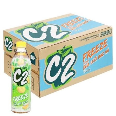Trà C2 Hương Dưa Lưới Bạc Hà Freeze(455ML*24 chai)