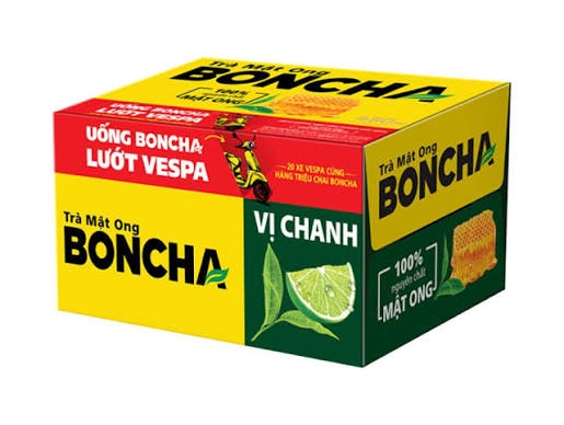 Trà Boncha Mật Ong Vị Chanh (450Ml * 24 Chai)
