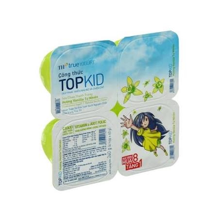 Sữa Chua Thanh Trùng TOPKID Vanilla (60G*48 hộp)