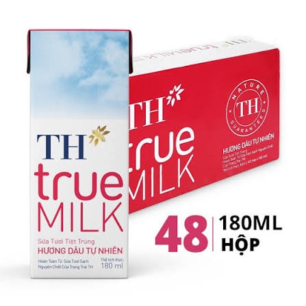 Sữa Tươi Tiệt Trùng Hương Dâu TH True Milk (180ML*48 hộp)