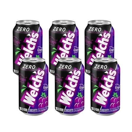 Nước Uống Có Gas Welch’s Zero Vị Nho (355ML)
