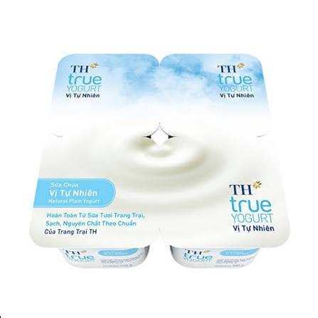 Sữa Chua Ăn Vị Tự Nhiên TH TRUE YOGURT (100G*48 Hũ)