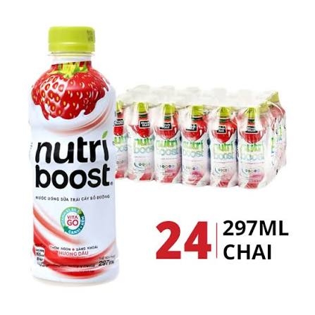 Sữa Nutri Boost Hương Dâu ( 297Ml* 24 Chai)